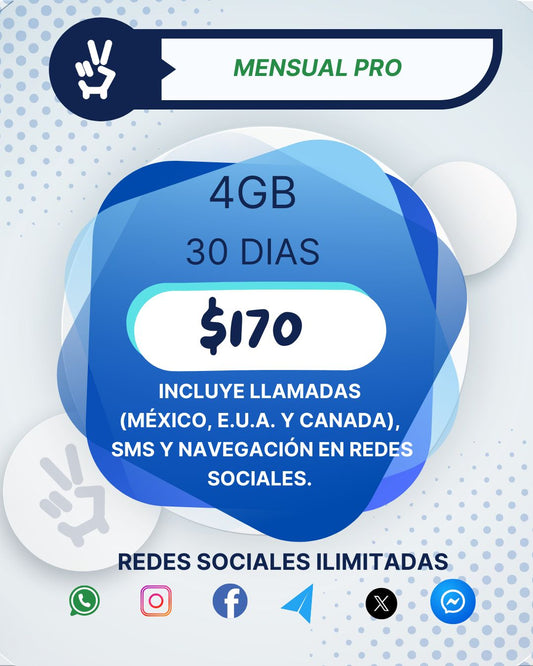 PAQUETE MENSUAL PRO